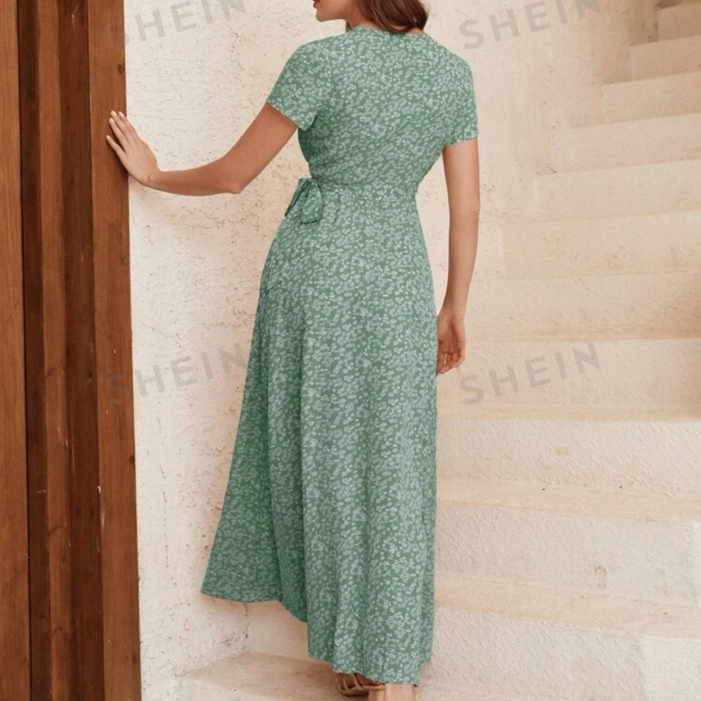 Floral Wrap Dress - Picture 6 of 9